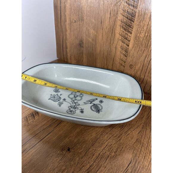 Versatone By Noritake Bristol Oval Serving Bowl Japan - Picture 3 of 5